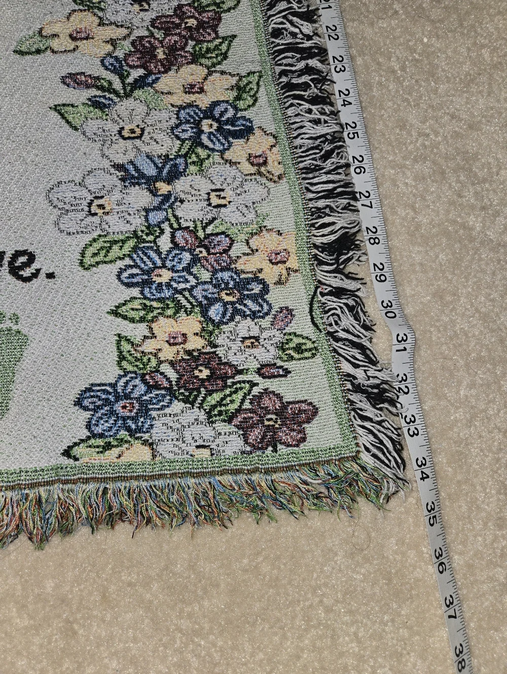 New Baby Keepsake Throw Tapestry